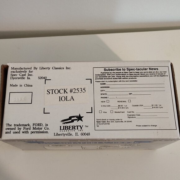 Liberty Classics Ford Model A Delivery Van locking coin bank, like new condition - Picture 11 of 11